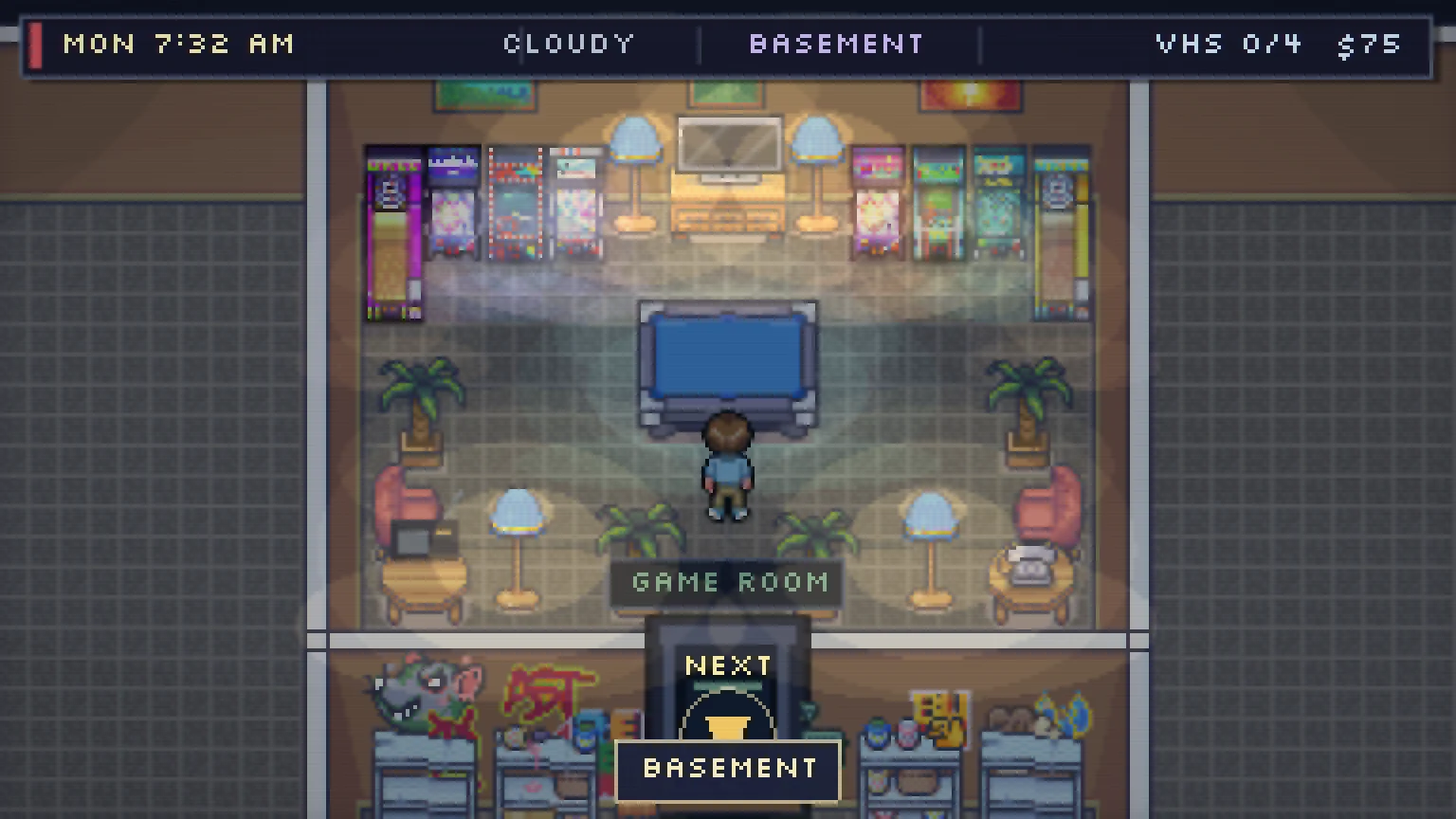The restored secret game room