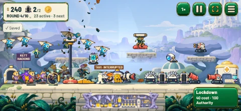 Landscape touch combat — actual gameplay